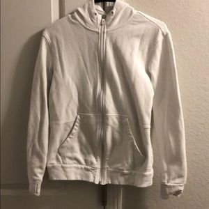 Adidas white womens fleece hoodie